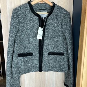 LK Bennet JK Holly Gray Blazer - 14. New.
